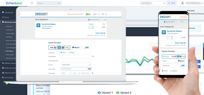 Stripe competitors - 2checkout